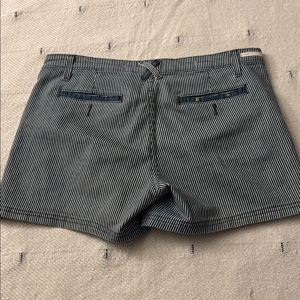 Pilcro Railroad Stripe Denim Shorts Size 31 - Picture 3 of 15